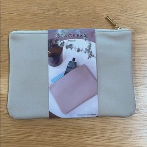 Stackers Clutch or Pen/Cosmetics Pouch in Taupe